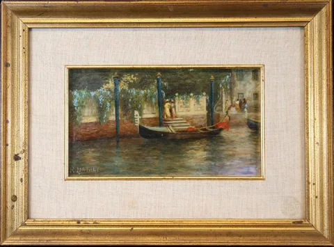 Untitled by Renato Natali, Oil on board, sold Dec 2018