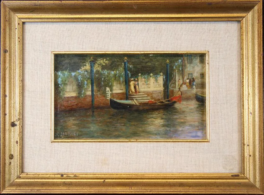 Untitled by Renato Natali, Oil on board, sold Dec 2018