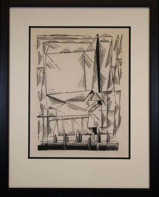 Gelmeroda by Lyonel Feininger, 1920, Woodcut, offered Dec 2018