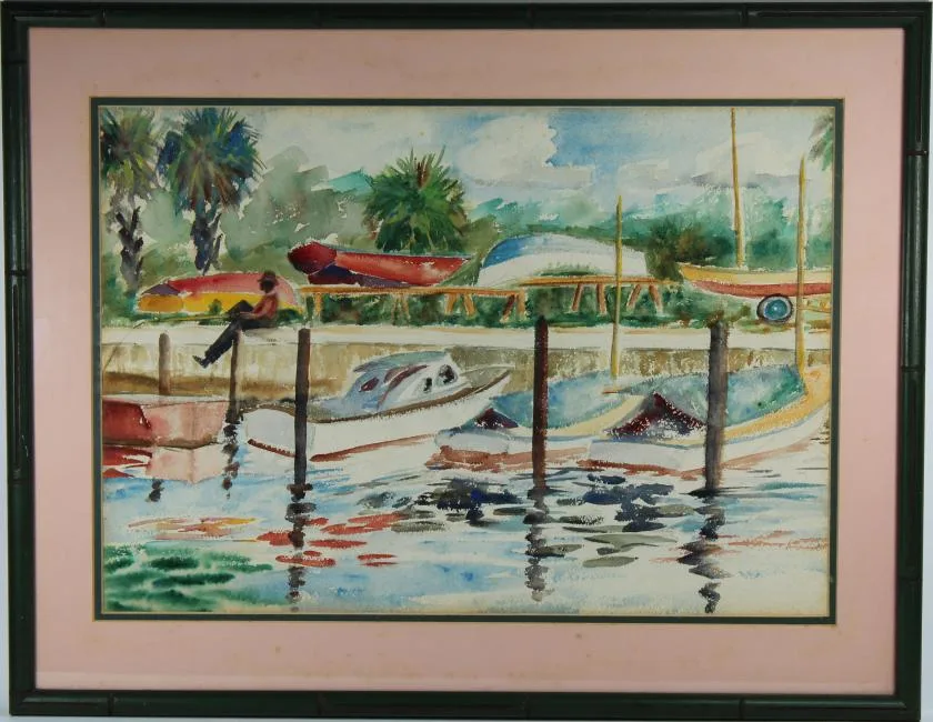 Untitled by Henry Gasser, Watercolor, offered Dec 2018
