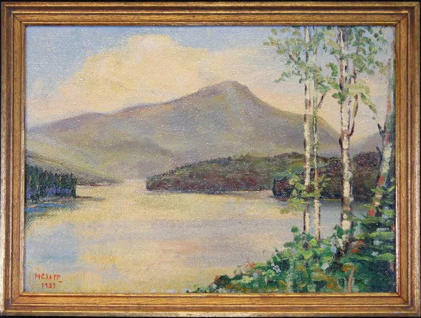 Untitled by William Clapp, Oil on board, sold Dec 2018