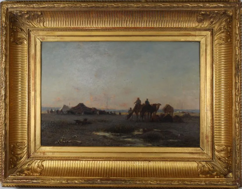 Untitled by Narcisse Berchère, Oil on board, offered Dec 2018