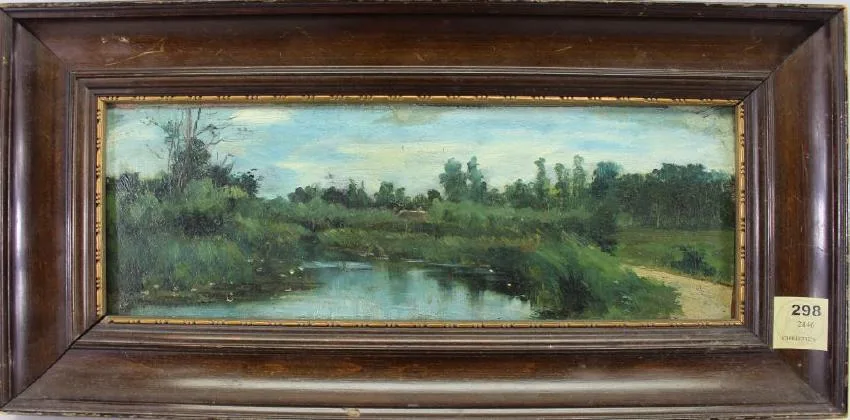 Geo Poggenbeek, The Pond, Oil on board