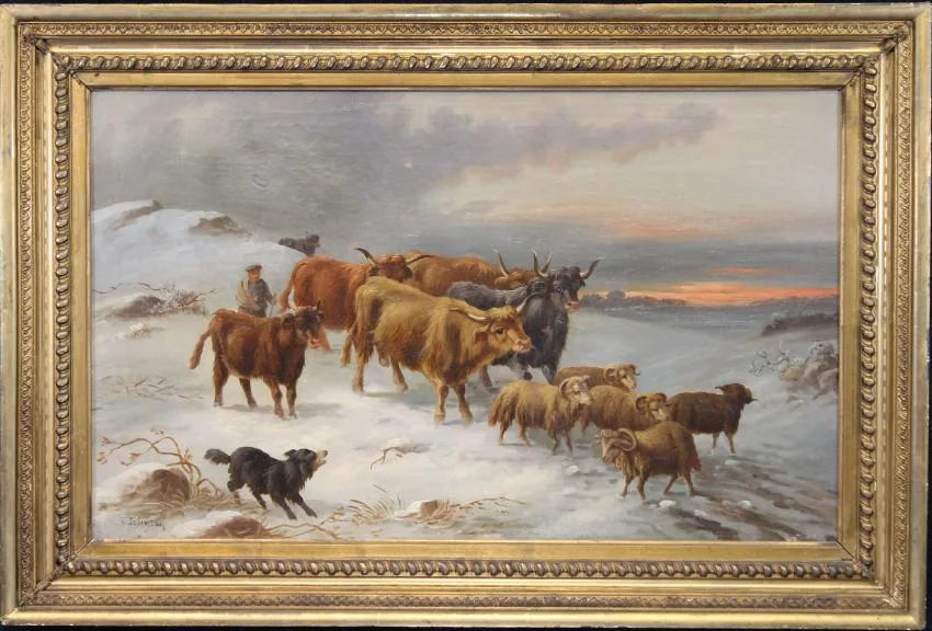 Untitled by Frank Tenney Johnson, Oil on Canvas, sold Dec 2018