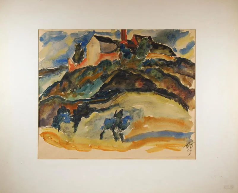 Untitled by Karl Schmidt-Rottluff, Watercolor, sold Dec 2018