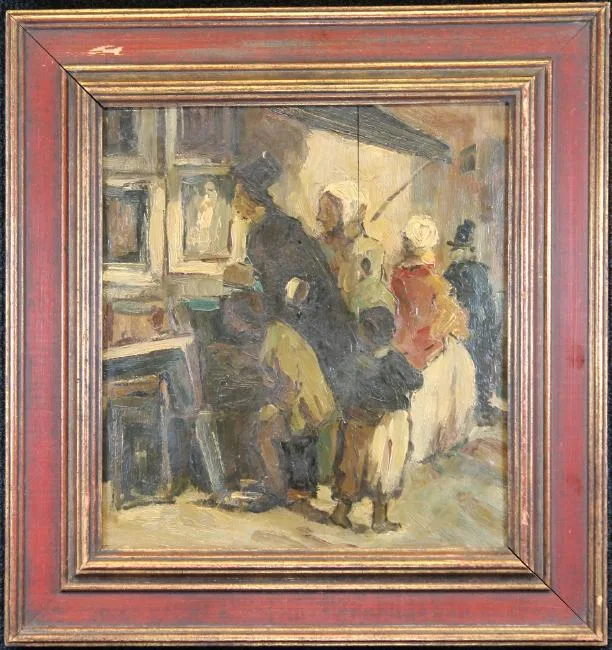 Untitled by Honoré Daumier, Oil on board, sold Dec 2018
