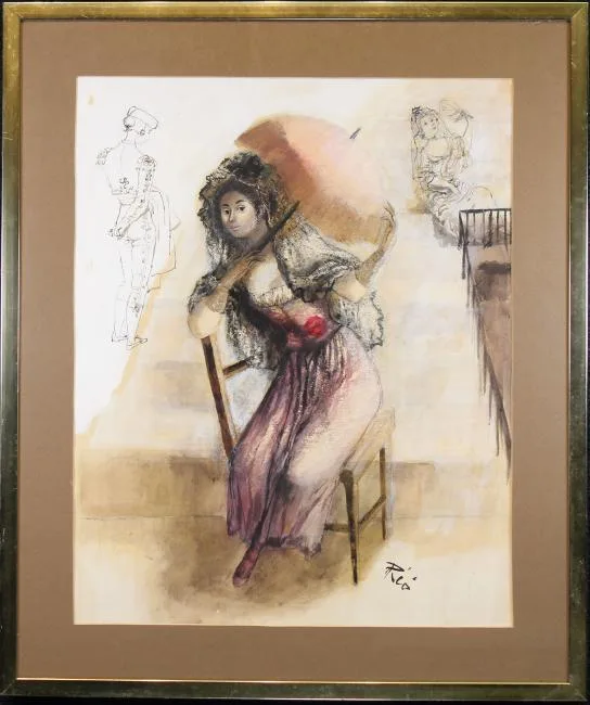 Untitled by Martín Rico, Watercolor, offered Dec 2018