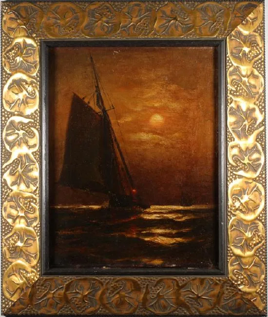Untitled by Edward Moran, Oil on canvas, sold Dec 2018
