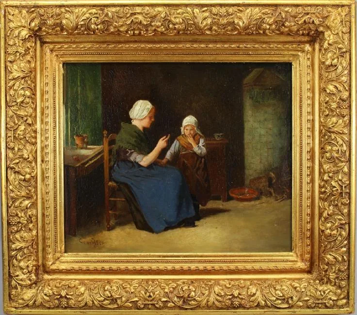 Untitled by Gerard Jan Bos, Oil on board, offered Dec 2018