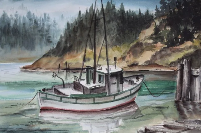 Ruth Carlson, Untitled, Watercolor