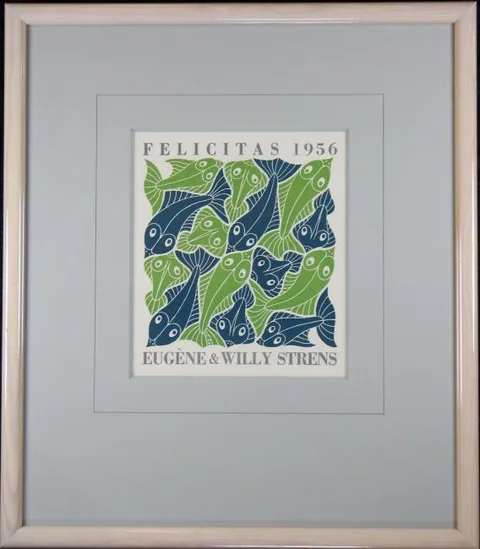 Mc Escher, Water, Woodcut