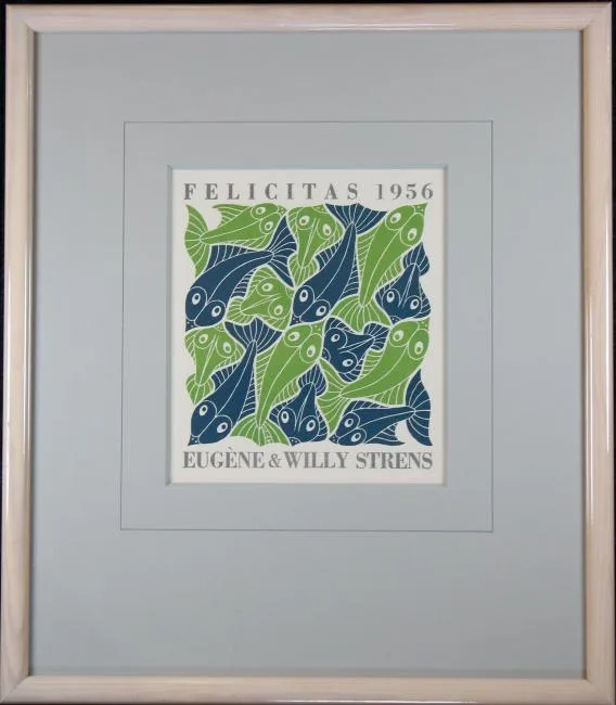 Mc Escher, Water, Woodcut