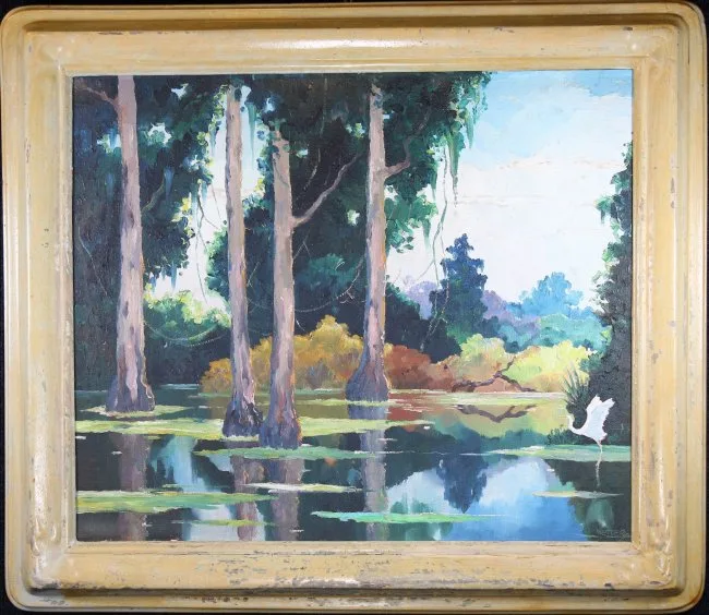 Untitled by Harold Sleichter Etter, Oil on canvas, sold Jan 2019