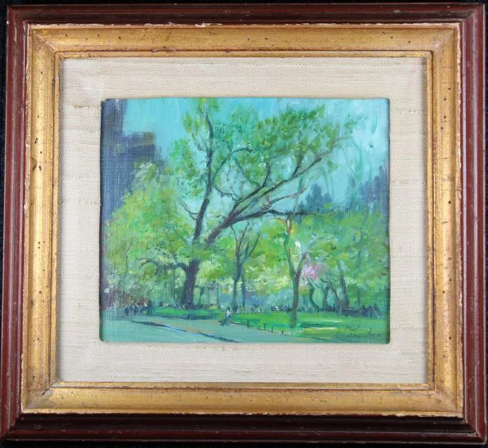 Untitled by Paul Longenecker, Oil on board, offered Jan 2019