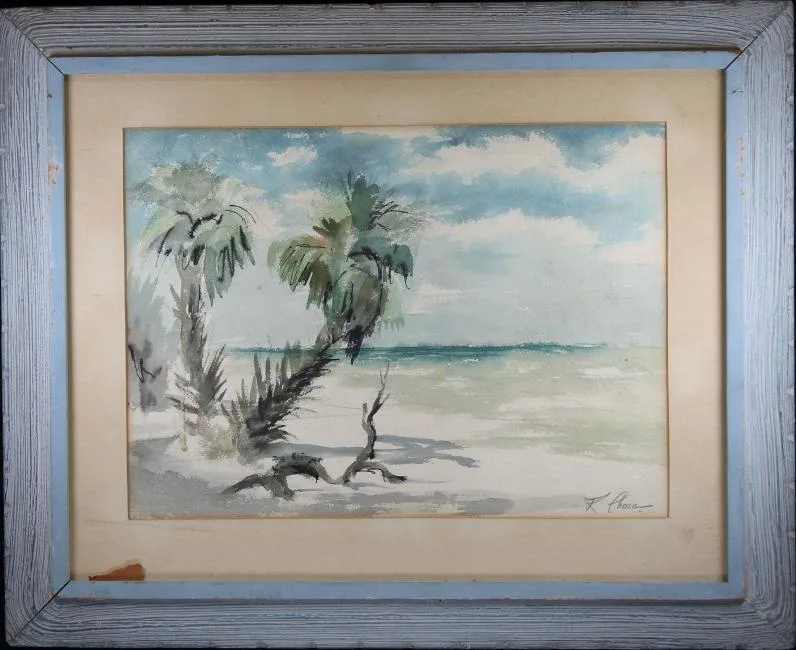 Robert Chase, Lido Beach, Watercolor