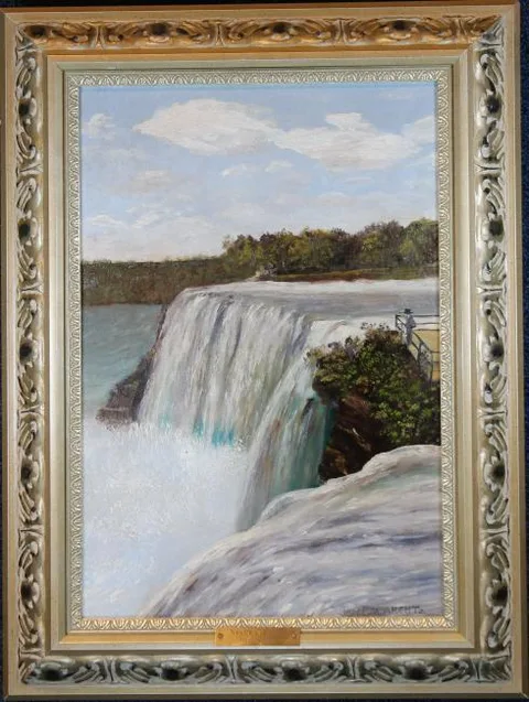 Josef Arentz, Niagra Falls, Oil on Canvas