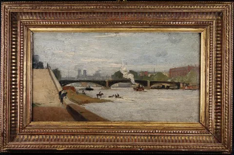 Stanislas Lépine, Untitled, Oil on Panel