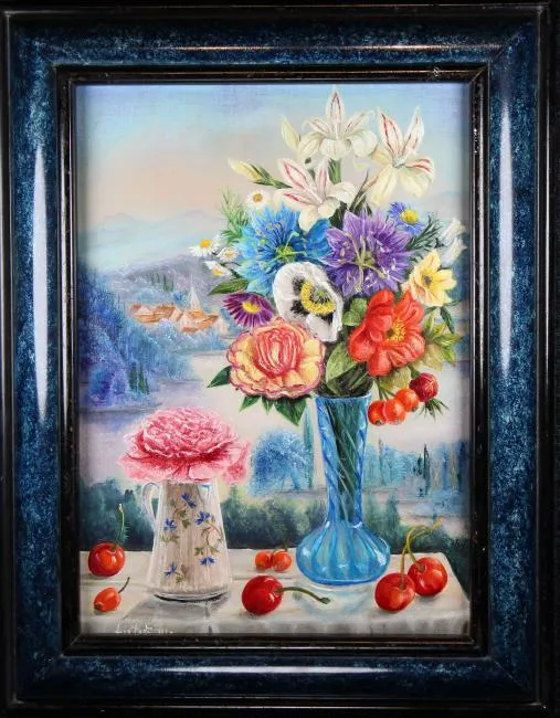 Untitled by Jacqueline Chuteau, Oil on board, sold Mar 2019