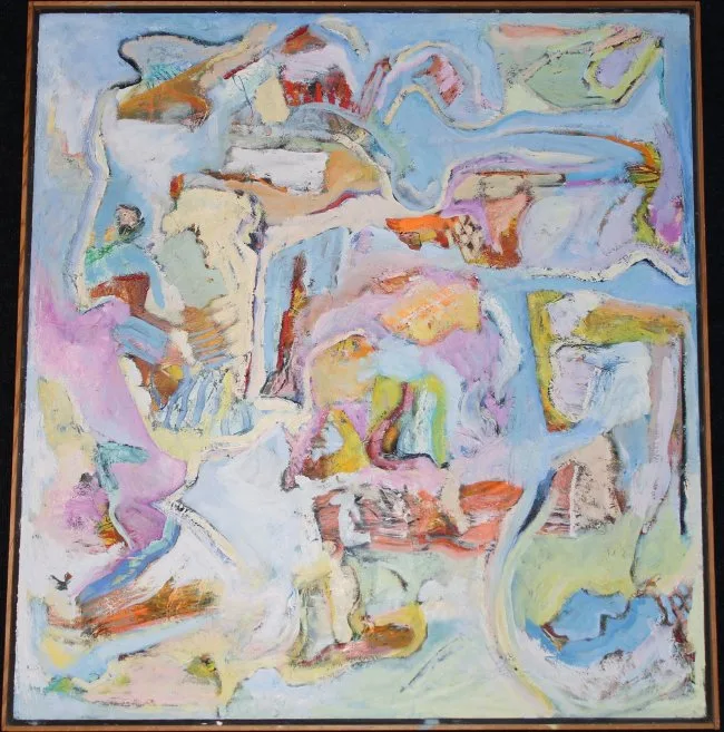 Thomas Koether, Attempted Evasion, Oil on Canvas