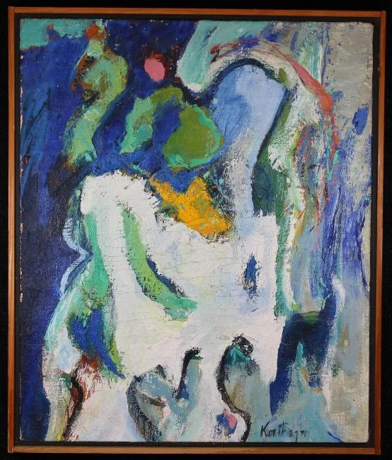 Untitled by Thomas Koether, Oil on Canvas, sold Mar 2019