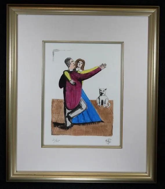 One, Two, Three by Oscar De Mejo, Lithograph, offered Mar 2019