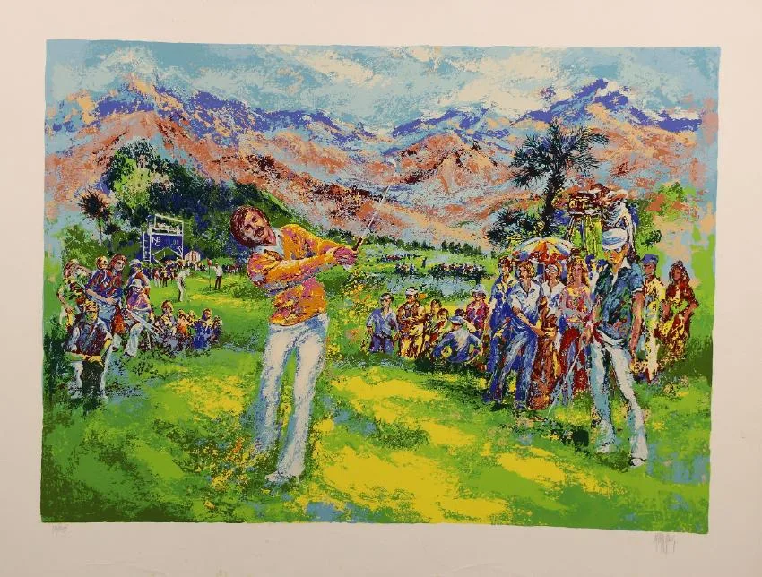 Golfer by Mark King, Lithograph, sold Mar 2019