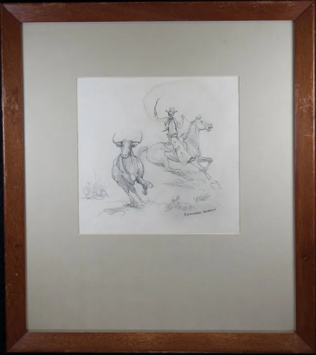 Untitled by Edward Borein, Pencil, sold Mar 2019