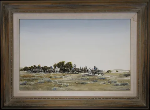 Morris Rippel, Squaw Dance, Watercolor