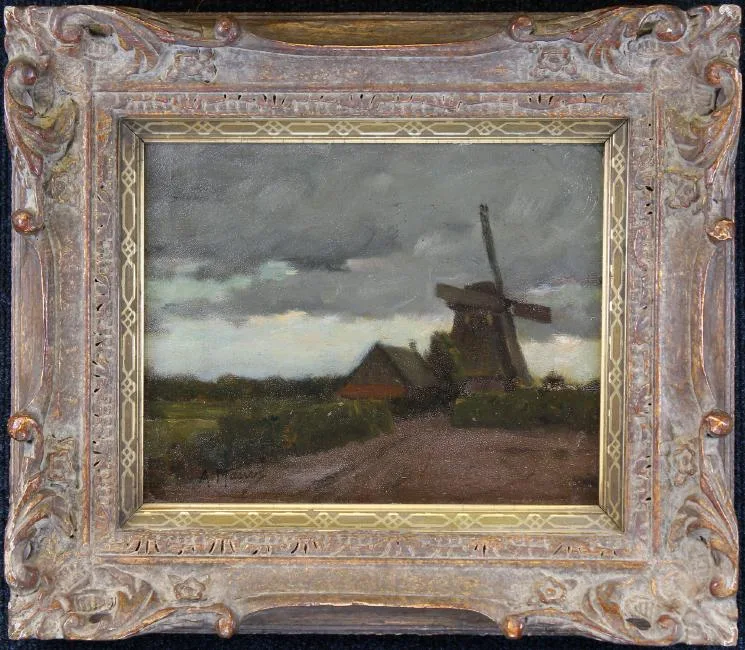 Untitled by Anton Mauve, Oil on board, offered Apr 2019