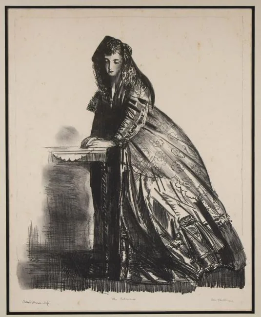 The Actress by George Bellows, 1923, Lithograph, offered Apr 2019