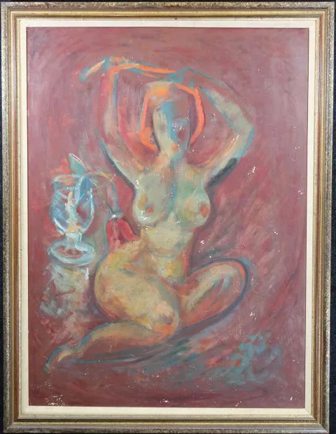 John Shayn, Untitled, Oil on board