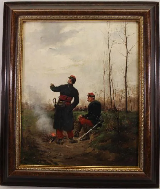 Untitled by Paul Grolleron, Oil on canvas, sold Apr 2019