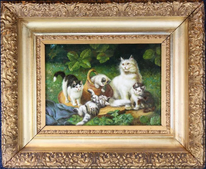 Untitled by Léon Huber, Oil on Panel, offered Apr 2019
