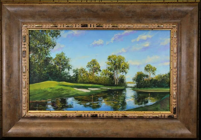 Golf Course by John R Briggs, Oil on Canvas, sold Apr 2019