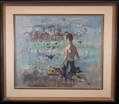 Lou Zansky, Flight, Oil on Canvas