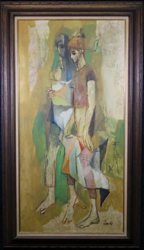Lou Zansky, The Planners, Oil on Canvas