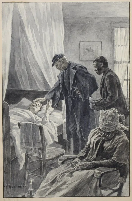 An Ambuscade by Elmer Boyd Smith, Gouache, offered Apr 2019