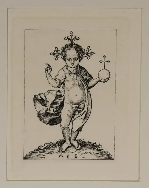 Das segnende Christkind by Martin Schongauer, Etching, offered Apr 2019