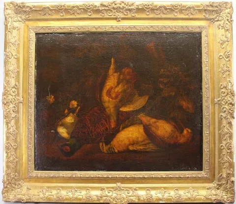 Pieter Andreas Rijsbrack, The catch of the Hunt, Oil on canvas
