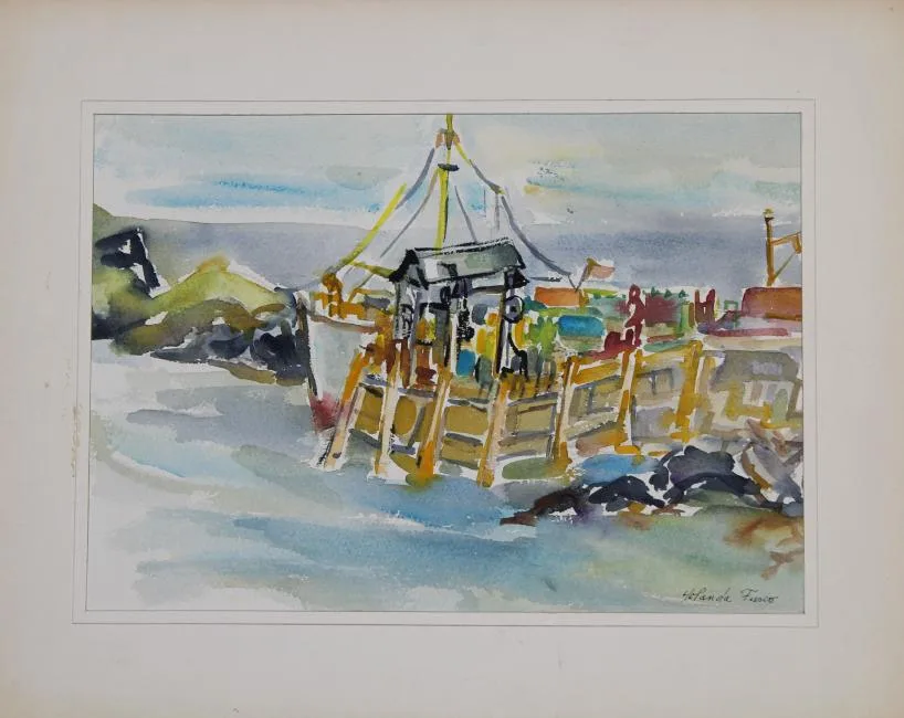 Untitled by Yolanda Fusco, watercolor, sold Apr 2019