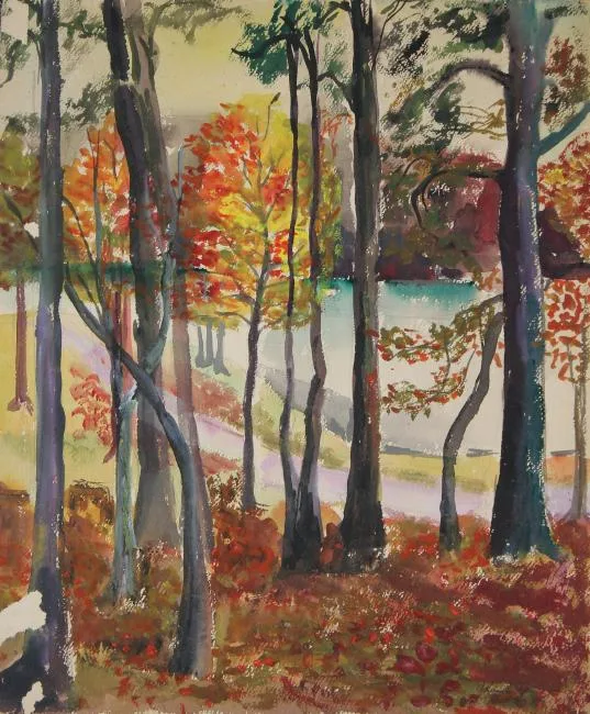 Untitled by Yolanda Fusco, watercolor, sold Apr 2019