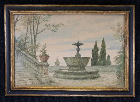 Luigi Bazzani, Untitled, Watercolor