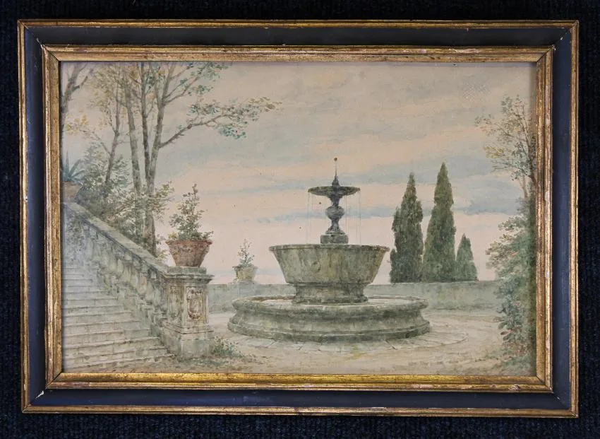 Untitled by Luigi Bazzani, Watercolor, offered Apr 2019