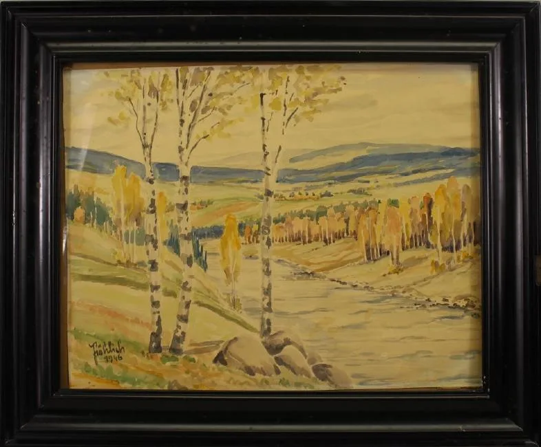Untitled by Emil Fröhlich, watercolor, offered Apr 2019