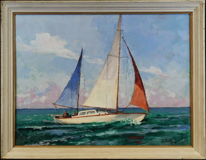 Frank Beatty, Untitled, Oil on board