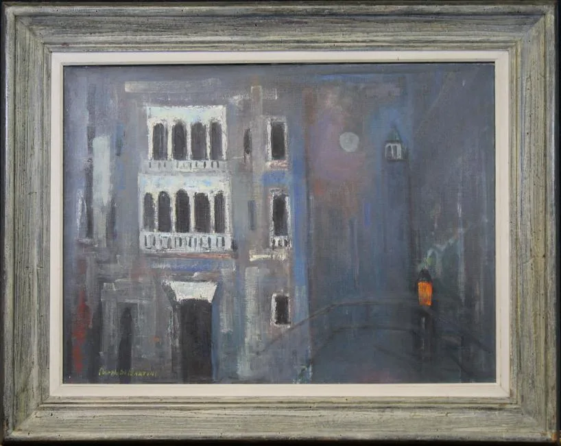 Facade Venice by Joseph De Martini, Oil on canvas, offered Jun 2019