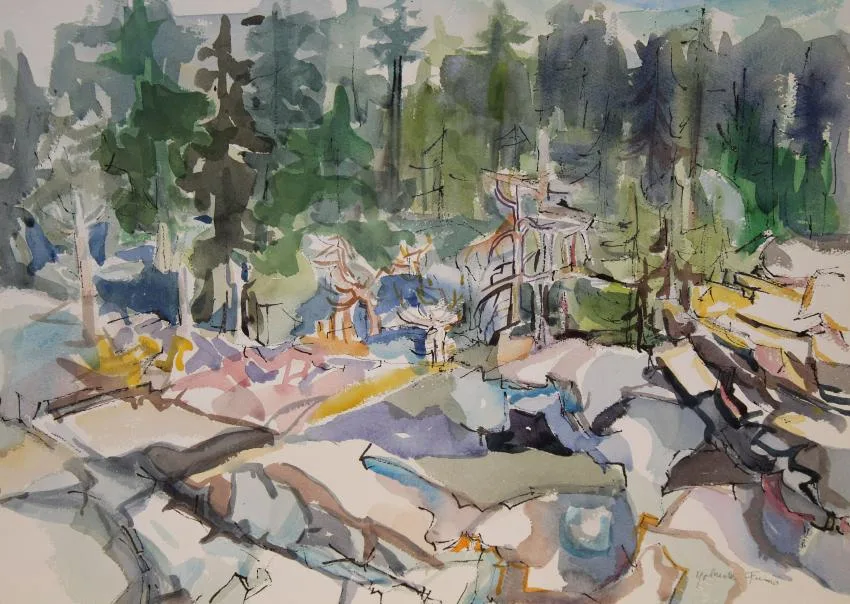 Untitled by Yolanda Fusco, Watercolor/Ink, sold Jun 2019