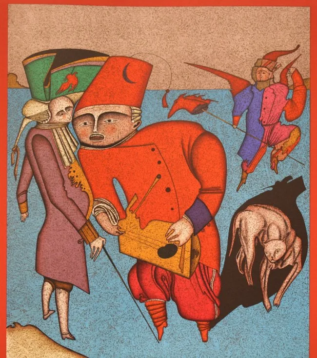 Untitled VIII by Mihail Chemiakin, Color Lithograph, sold Jun 2019