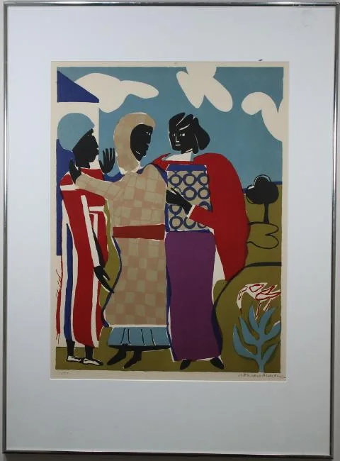Untitled by Romare Howard Bearden, Lithograph, sold Jul 2019