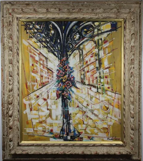 Savo Radulovic, Homage to 3rd Ave L., Oil on Canvas